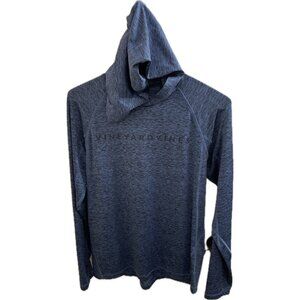 Vineyard Vines Men’s S Performance Long Sleeve Hooded Crew Neck Shirt Blue
